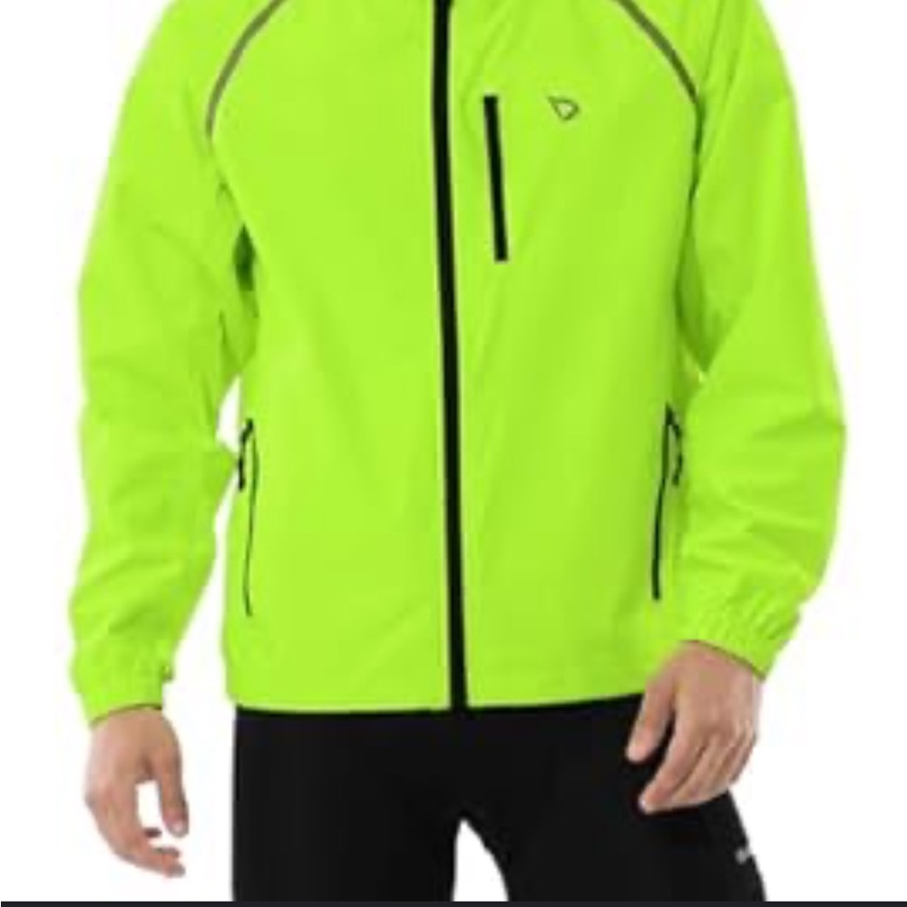 Baleaf Fluorescent Yellow Rain/Waterproof Cycling Jacket